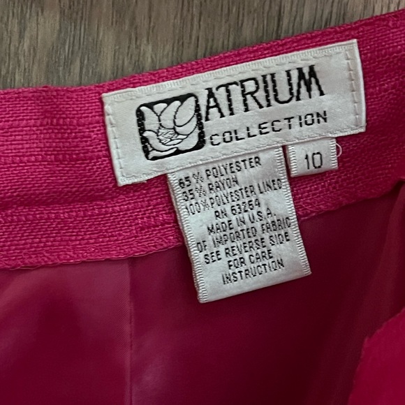 Women’s Size 10 Pink Atrium Collection 2 Piece Skirt Suit - Picture 4 of 7